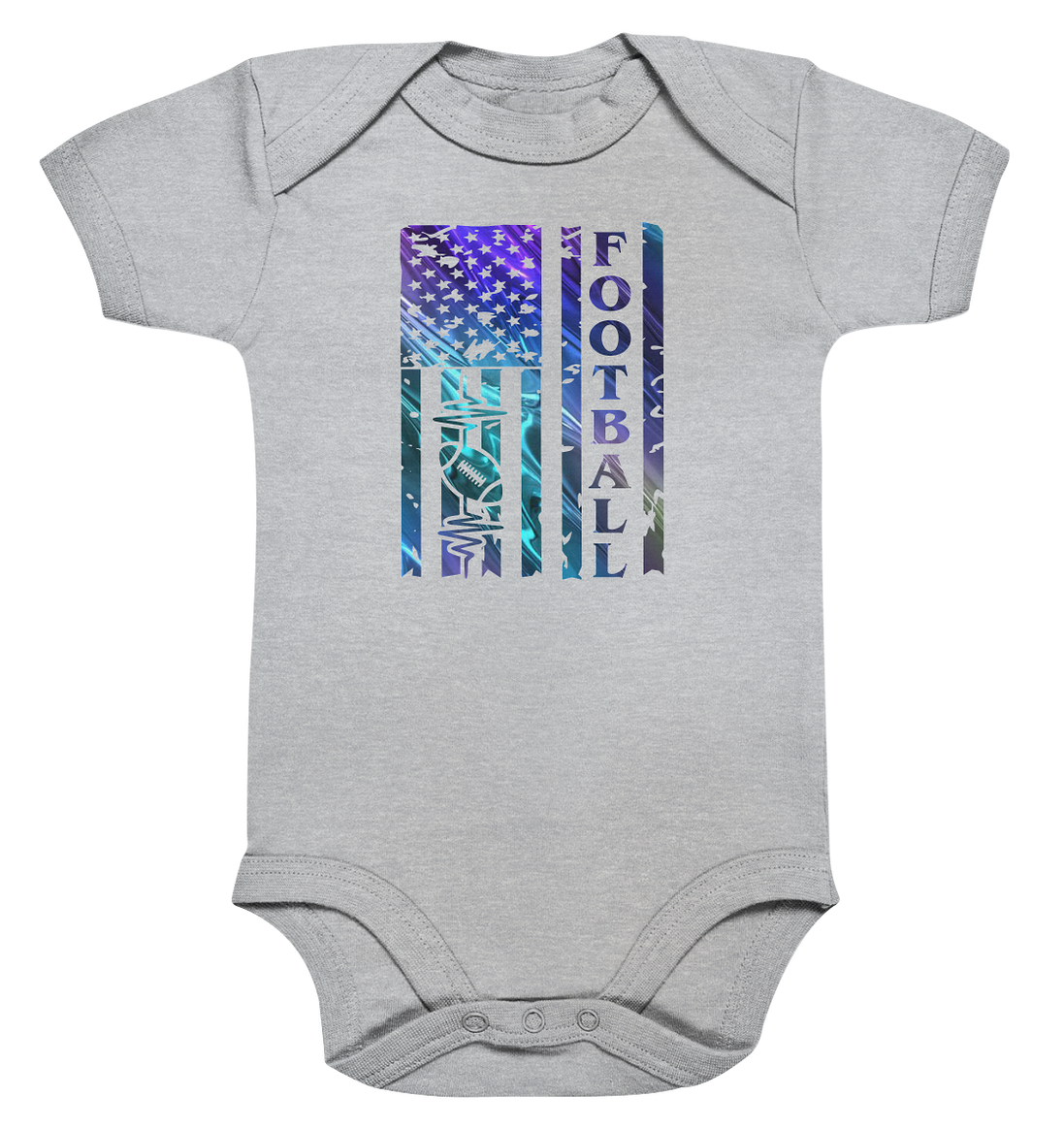 USA Football Flag  - Organic Baby Bodysuite