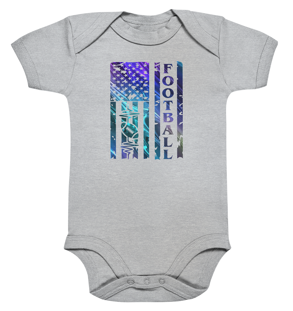 USA Football Flag  - Organic Baby Bodysuite