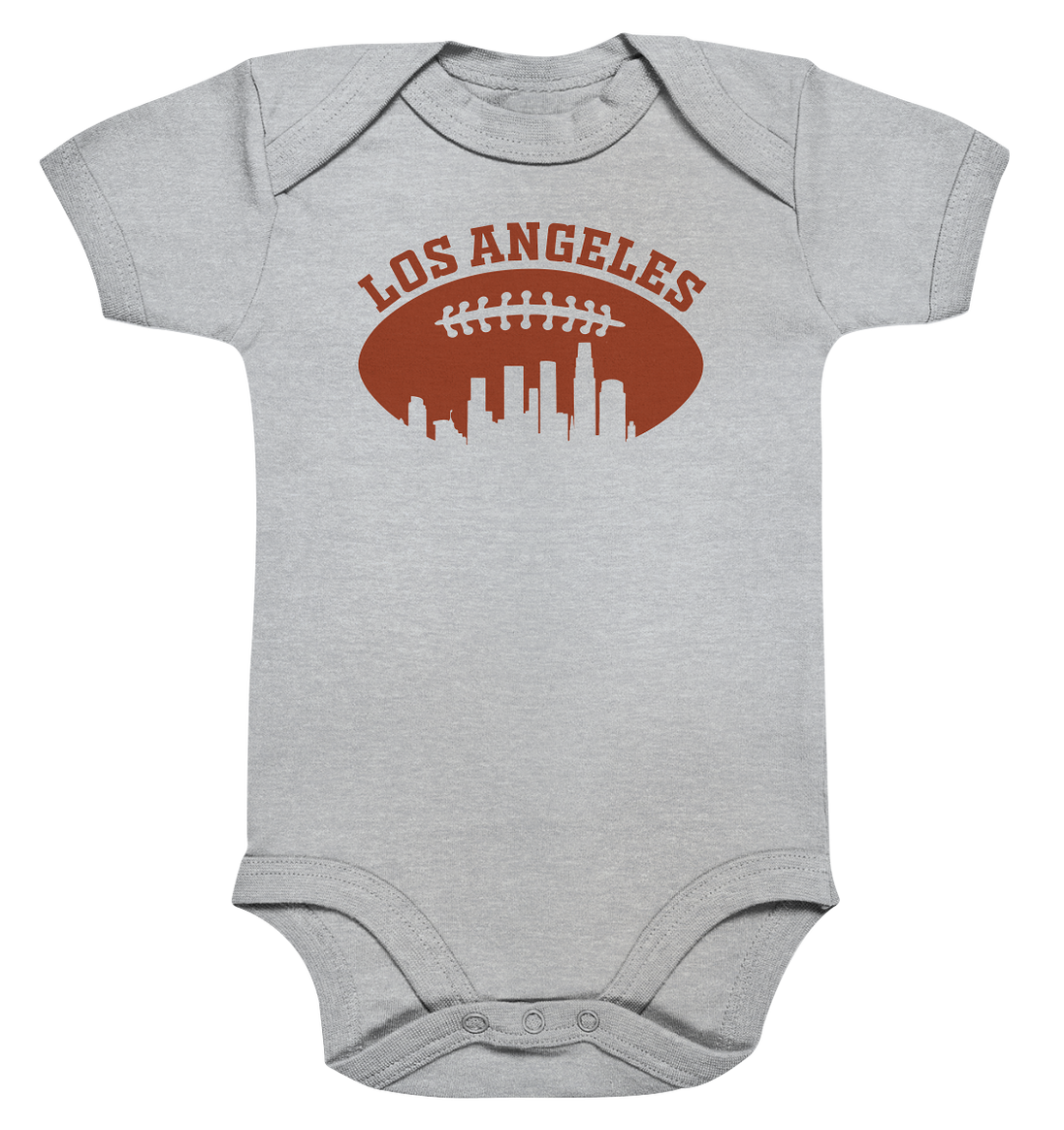 Los Angeles Football Silhouette - Organic Baby Bodysuite