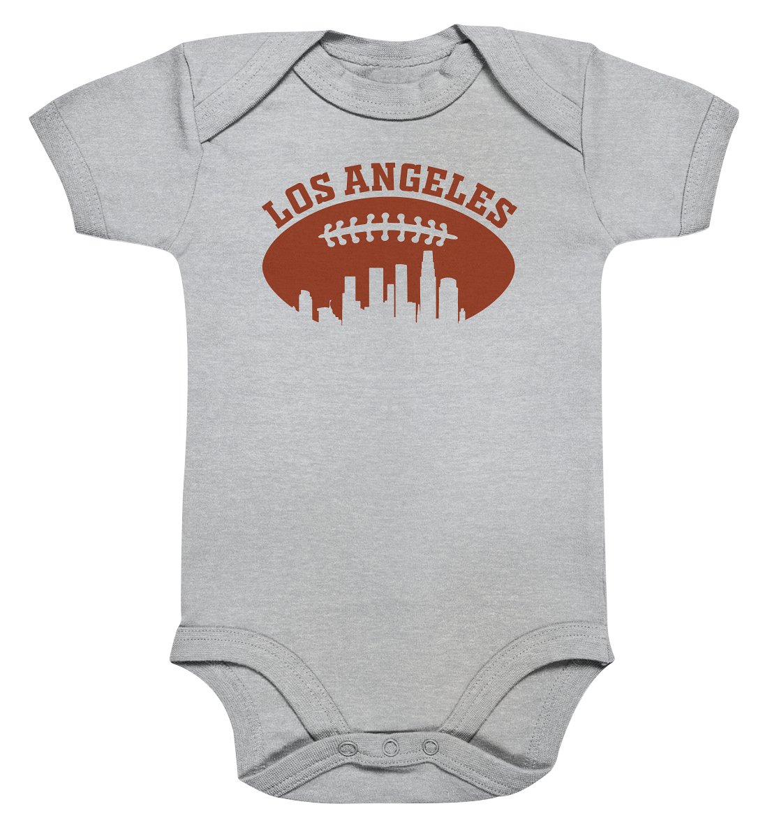 Los Angeles Football Silhouette - Organic Baby Bodysuite