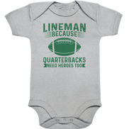 Lineman Heroes Green - Organic Baby Bodysuite