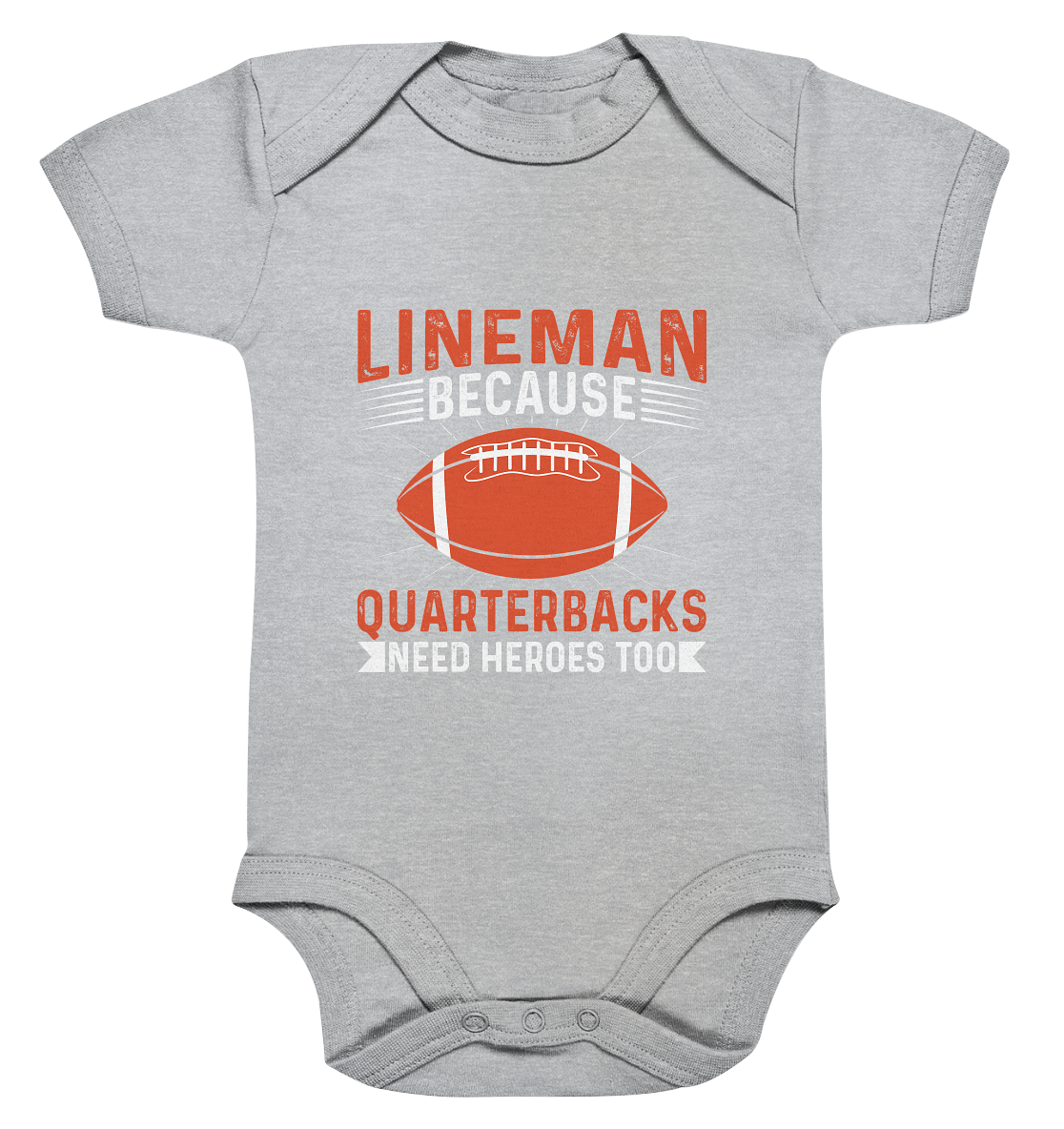 Lineman Quarterback Heroes - Organic Baby Bodysuite