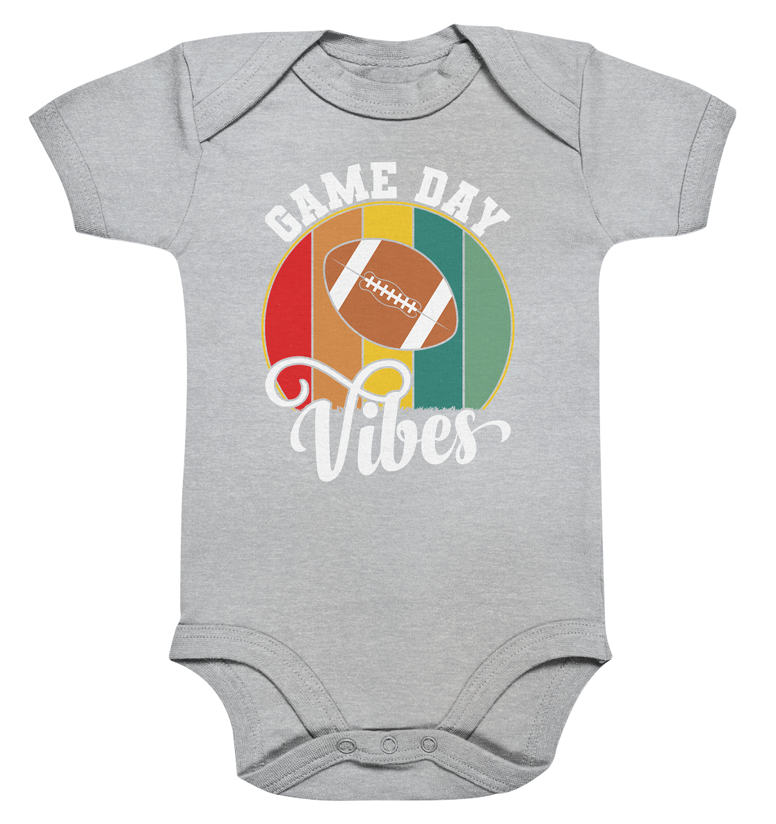Game Day Vibes White - Organic Baby Bodysuite