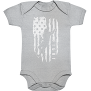 USA Flag Fight - Organic Baby Bodysuite