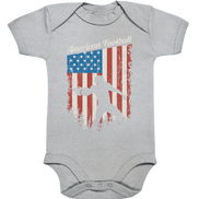 American Football Banner - Organic Baby Bodysuite
