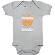 Football Dad Much Cooler - Organic Baby Bodysuite