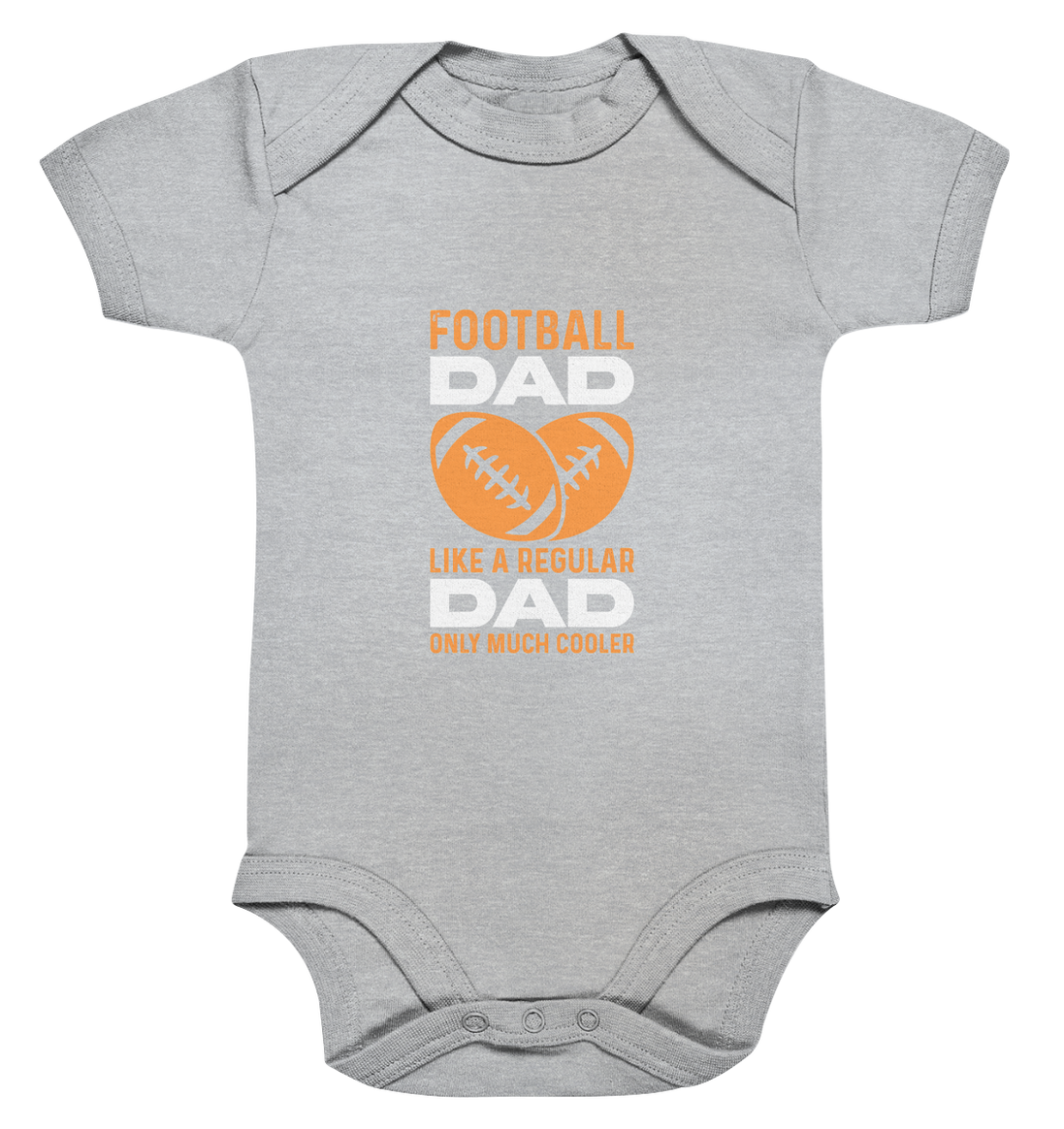 Football Dad Much Cooler - Organic Baby Bodysuite