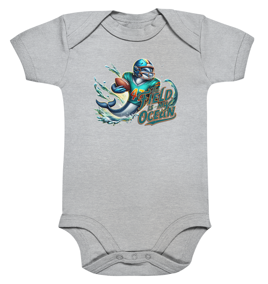 Dolphin - Organic Baby Bodysuit