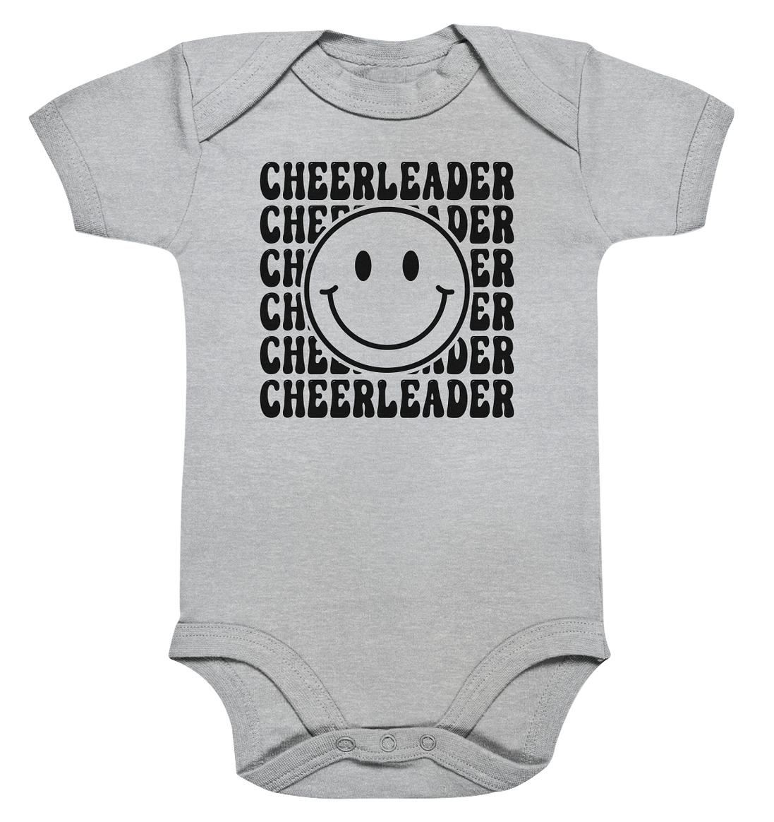 Cheerleader Smiley - Organic Baby Bodysuit