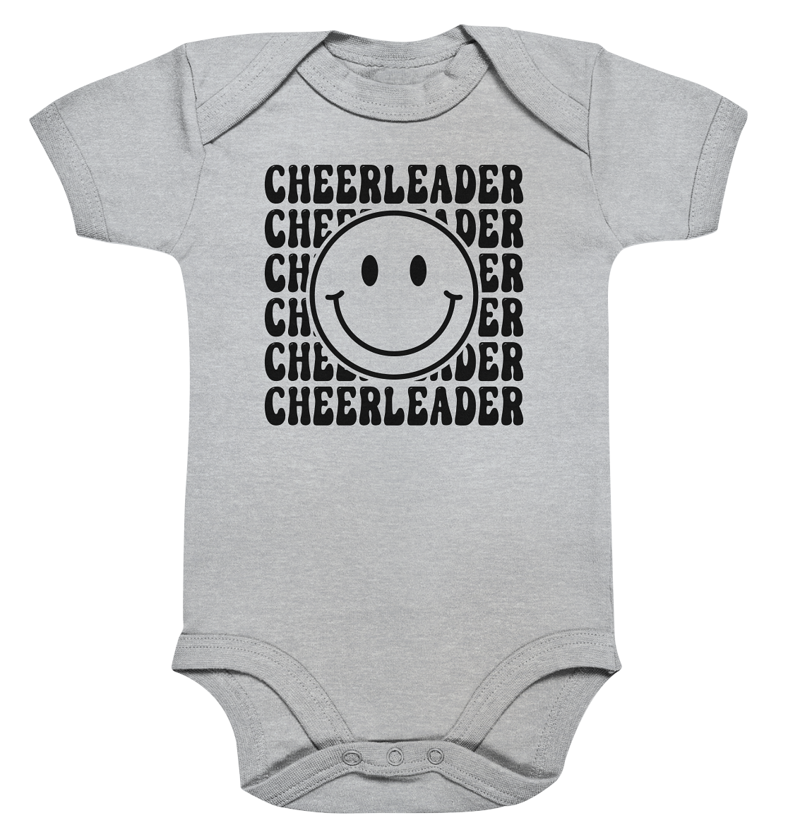Cheerleader Smiley - Organic Baby Bodysuit