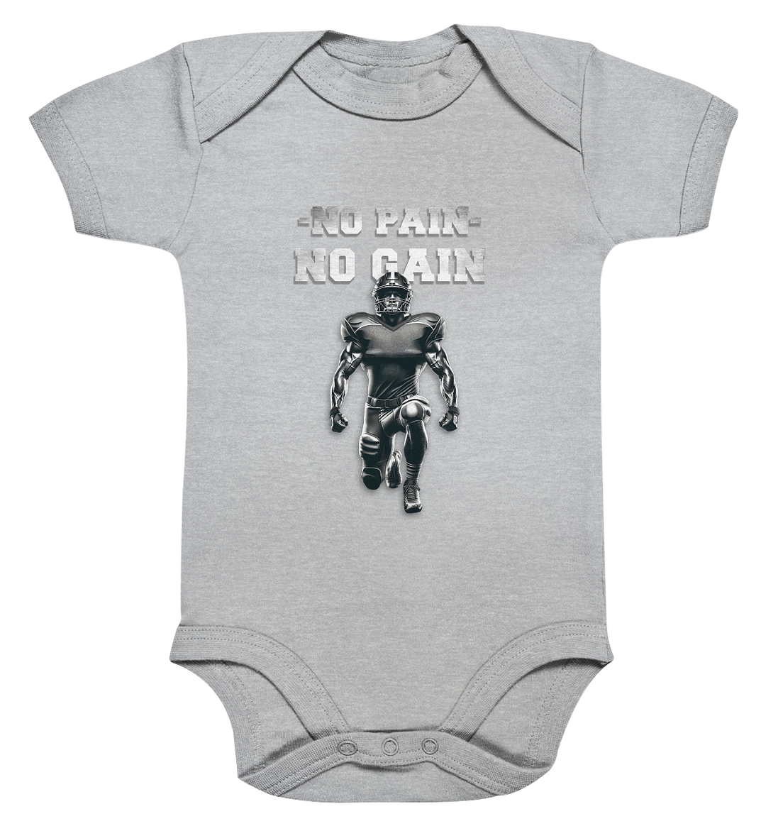 No Pain No Gain Metal  - Organic Baby Bodysuite