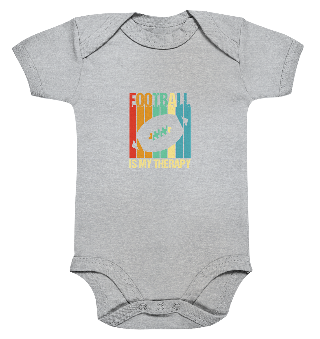 Football is my Therapy - Organic Baby Bodysuite