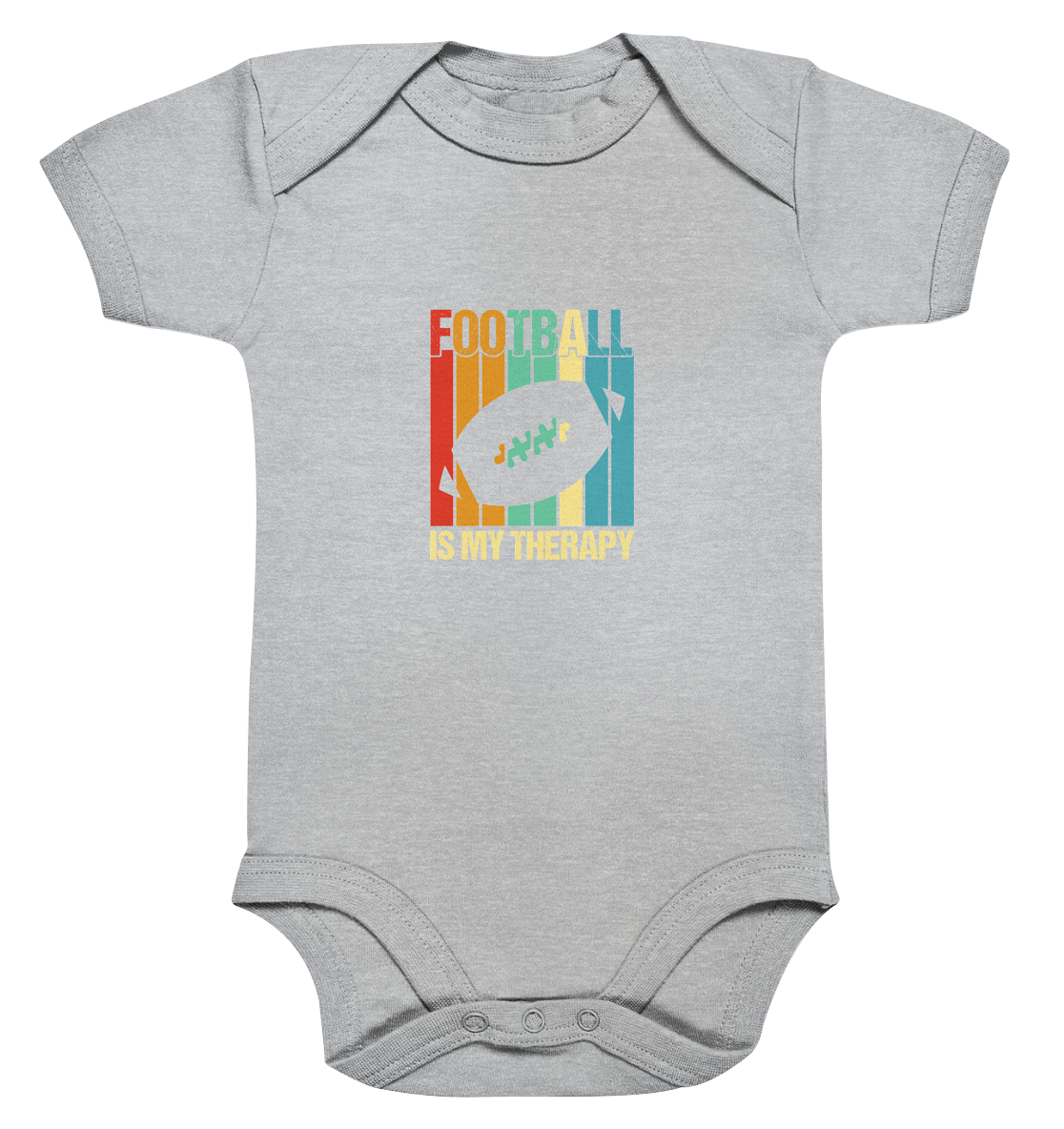 Football is my Therapy - Organic Baby Bodysuite