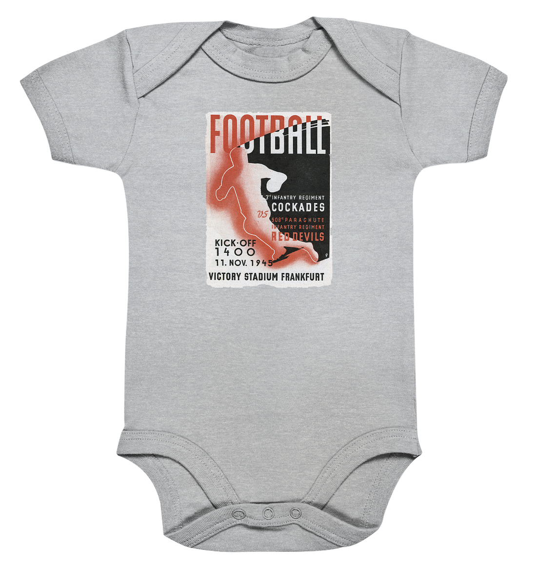 Red Devils Frankfurt 1945 - Organic Baby Bodysuite