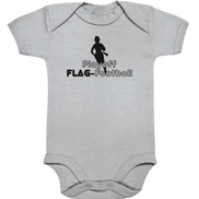 Playoff Flag Football  Women black  - Organic Baby Bodysuite