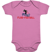 Playoff Flag Football  Men red - Organic Baby Bodysuite