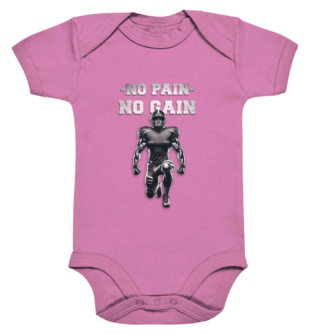 No Pain No Gain Metal  - Organic Baby Bodysuite