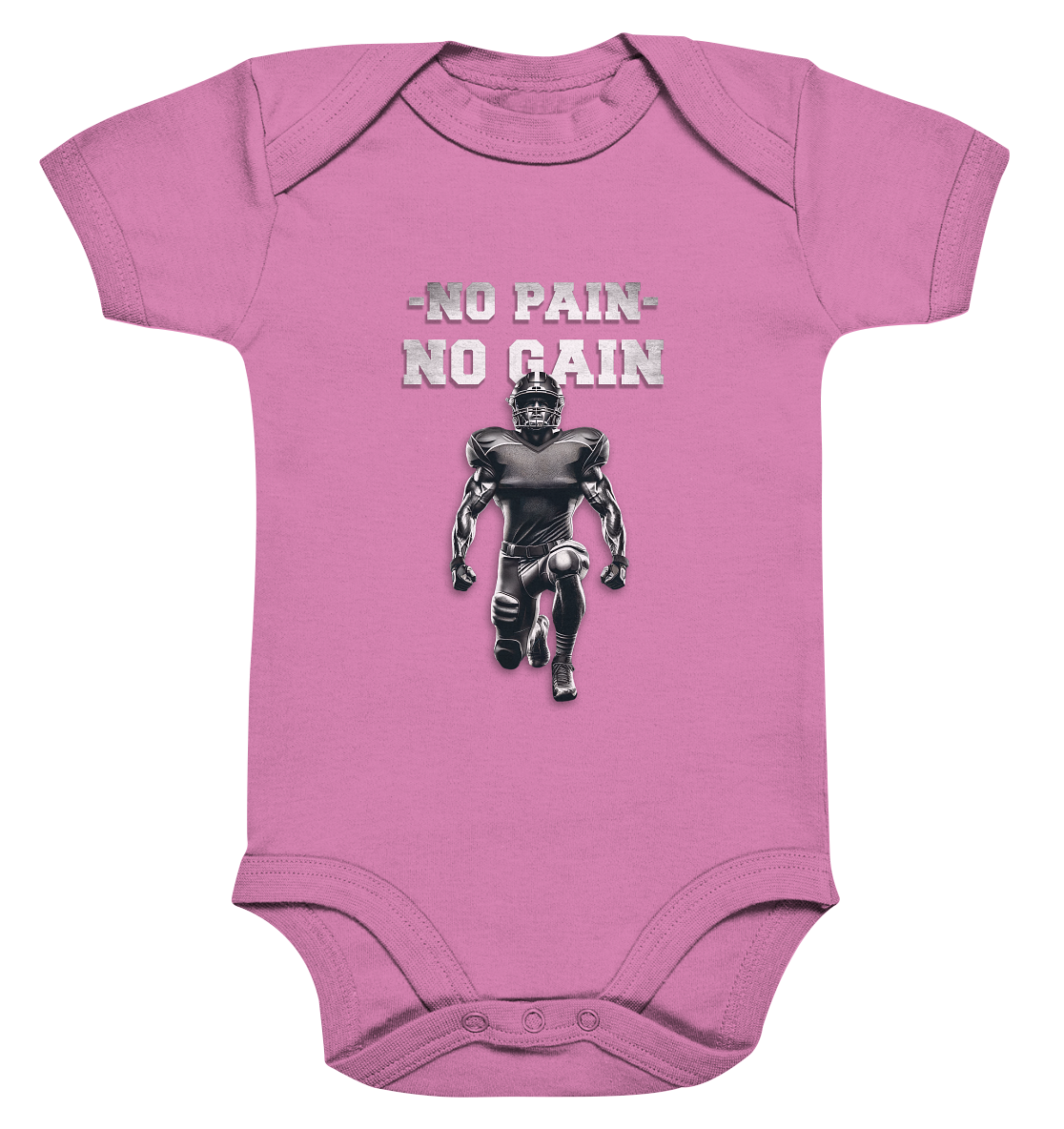 No Pain No Gain Metal  - Organic Baby Bodysuite