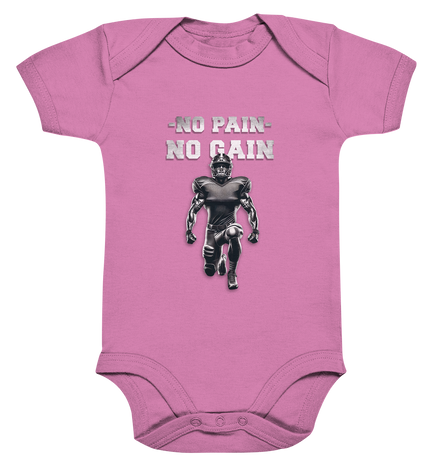 No Pain No Gain Metal  - Organic Baby Bodysuite