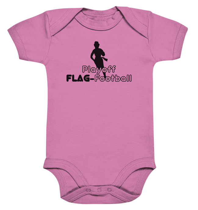 Playoff Flag Football  Women black  - Organic Baby Bodysuite