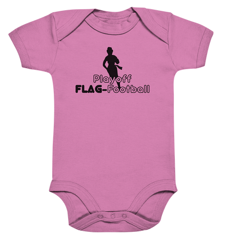 Playoff Flag Football  Women black  - Organic Baby Bodysuite