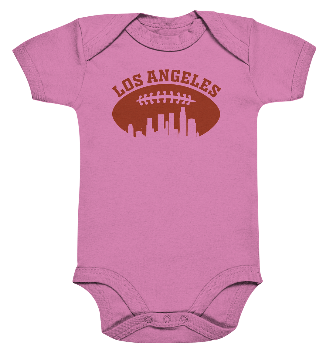 Los Angeles Football Silhouette - Organic Baby Bodysuite