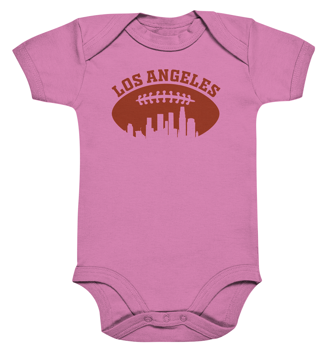 Los Angeles Football Silhouette - Organic Baby Bodysuite