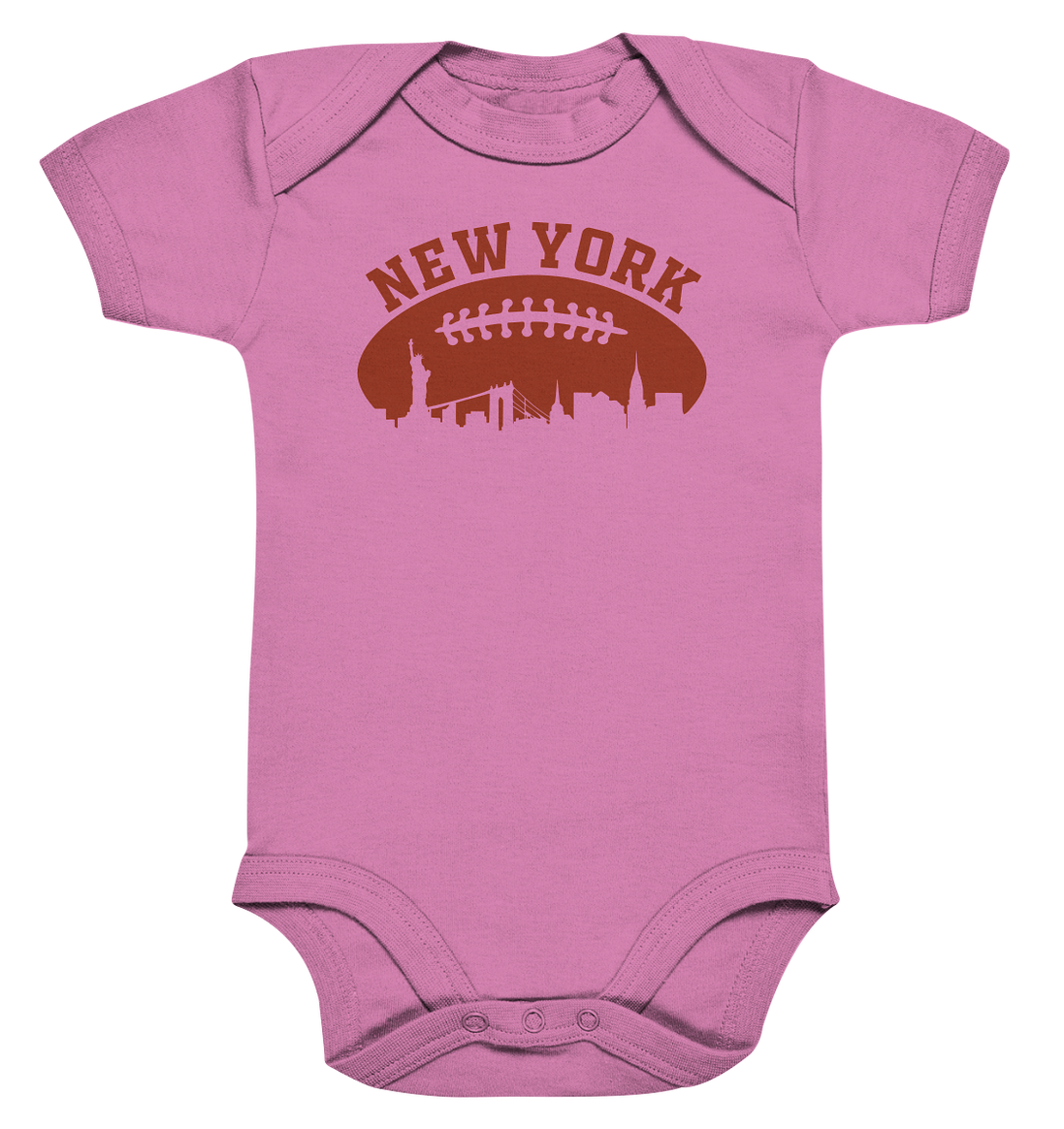 New York Football Silhoutte  - Organic Baby Bodysuite