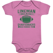 Lineman Heroes Green - Organic Baby Bodysuite