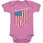 American Football Banner - Organic Baby Bodysuite