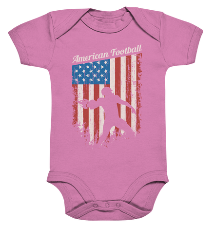 American Football Banner - Organic Baby Bodysuite