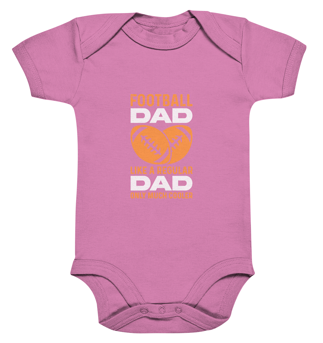 Football Dad Much Cooler - Organic Baby Bodysuite
