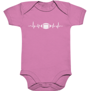 Football Heartbeat - Organic Baby Bodysuite