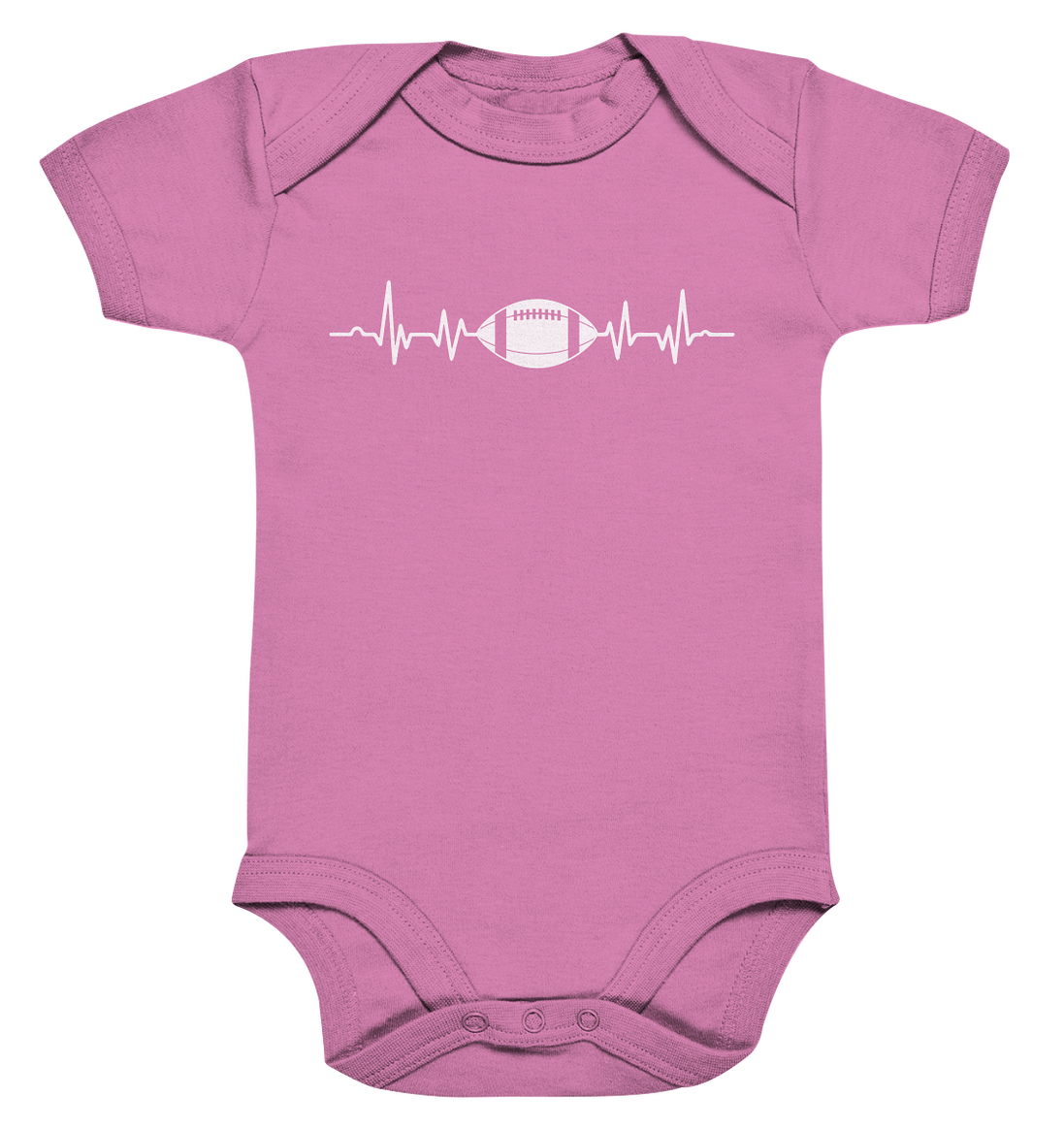 Football Heartbeat - Organic Baby Bodysuite