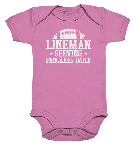 Lineman Serving Pancakes - Organic Baby Bodysuite