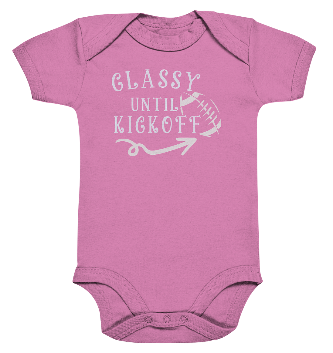 Glassy until Kick Off  - Organic Baby Bodysuite