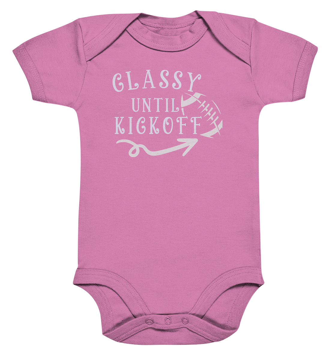Glassy until Kick Off  - Organic Baby Bodysuite