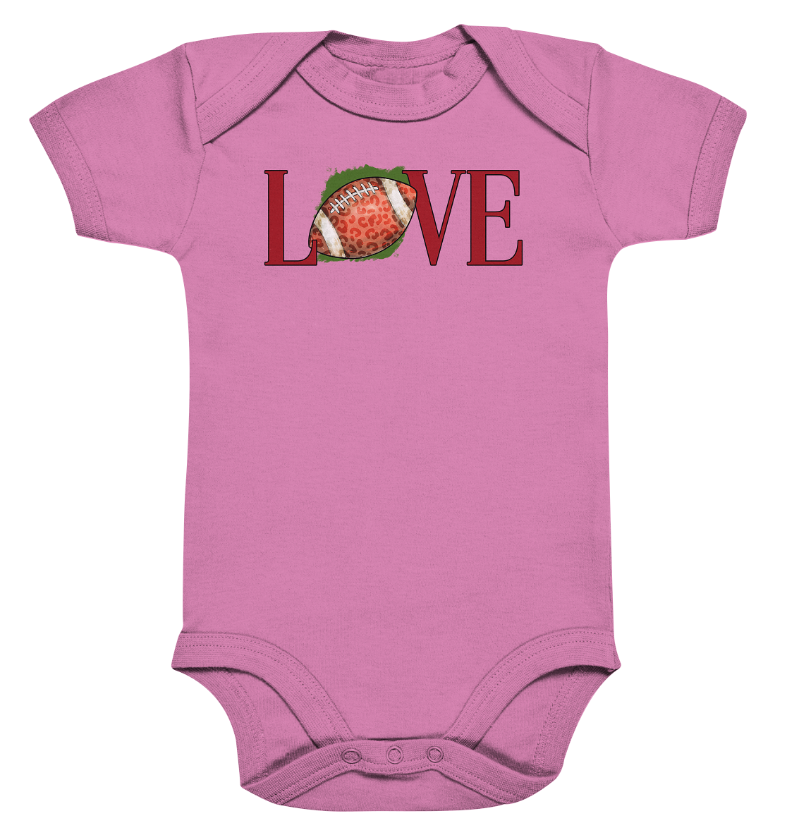 Football Love - Organic Baby Bodysuite