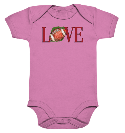 Football Love - Organic Baby Bodysuite