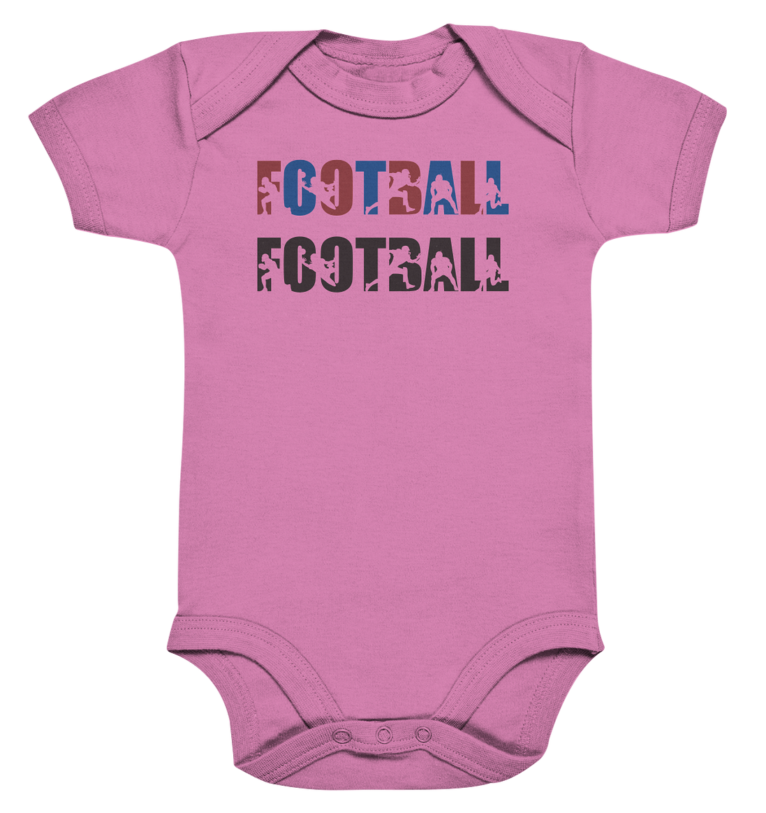 Football Silhouette - Organic Baby Bodysuite