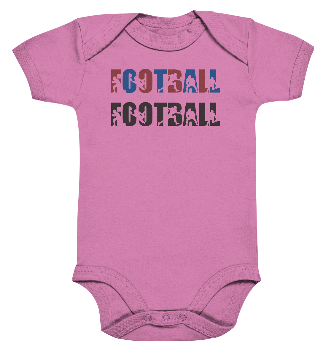 Football Silhouette - Organic Baby Bodysuite