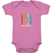 Football is my Therapy - Organic Baby Bodysuite