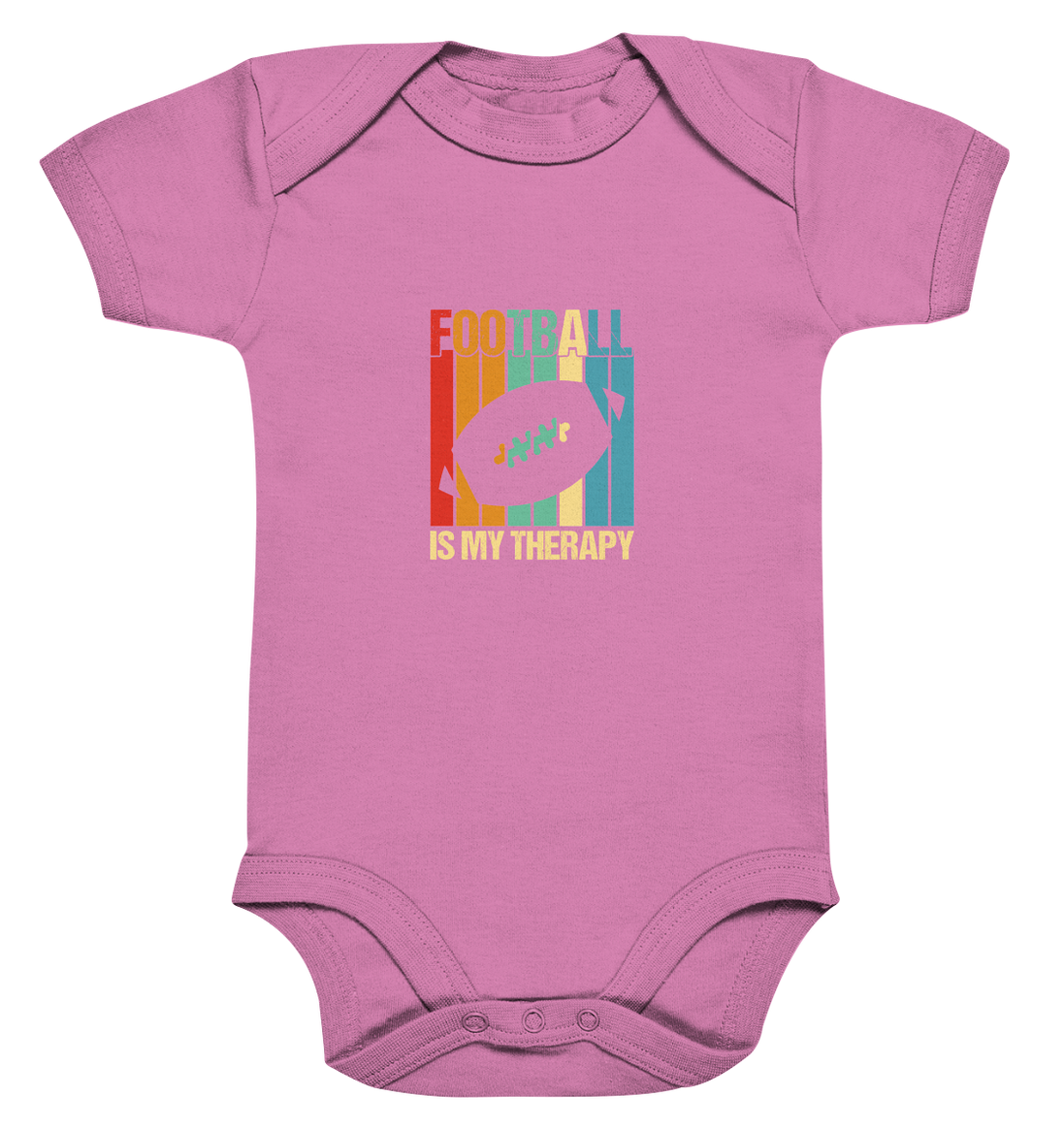 Football is my Therapy - Organic Baby Bodysuite