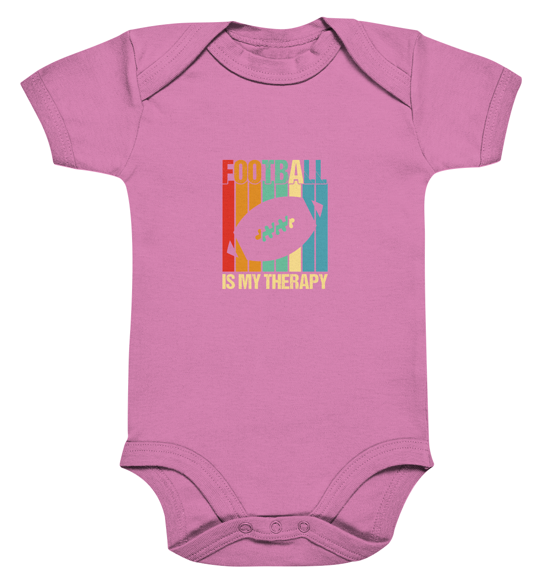 Football is my Therapy - Organic Baby Bodysuite