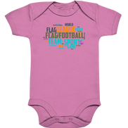 Flag Football Word Bubble - Organic Baby Bodysuite