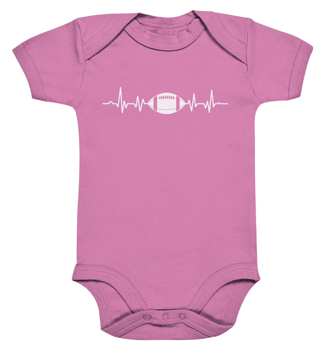 Football Heartbeat - Organic Baby Bodysuite