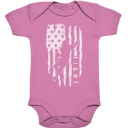 USA Flag Fight - Organic Baby Bodysuite