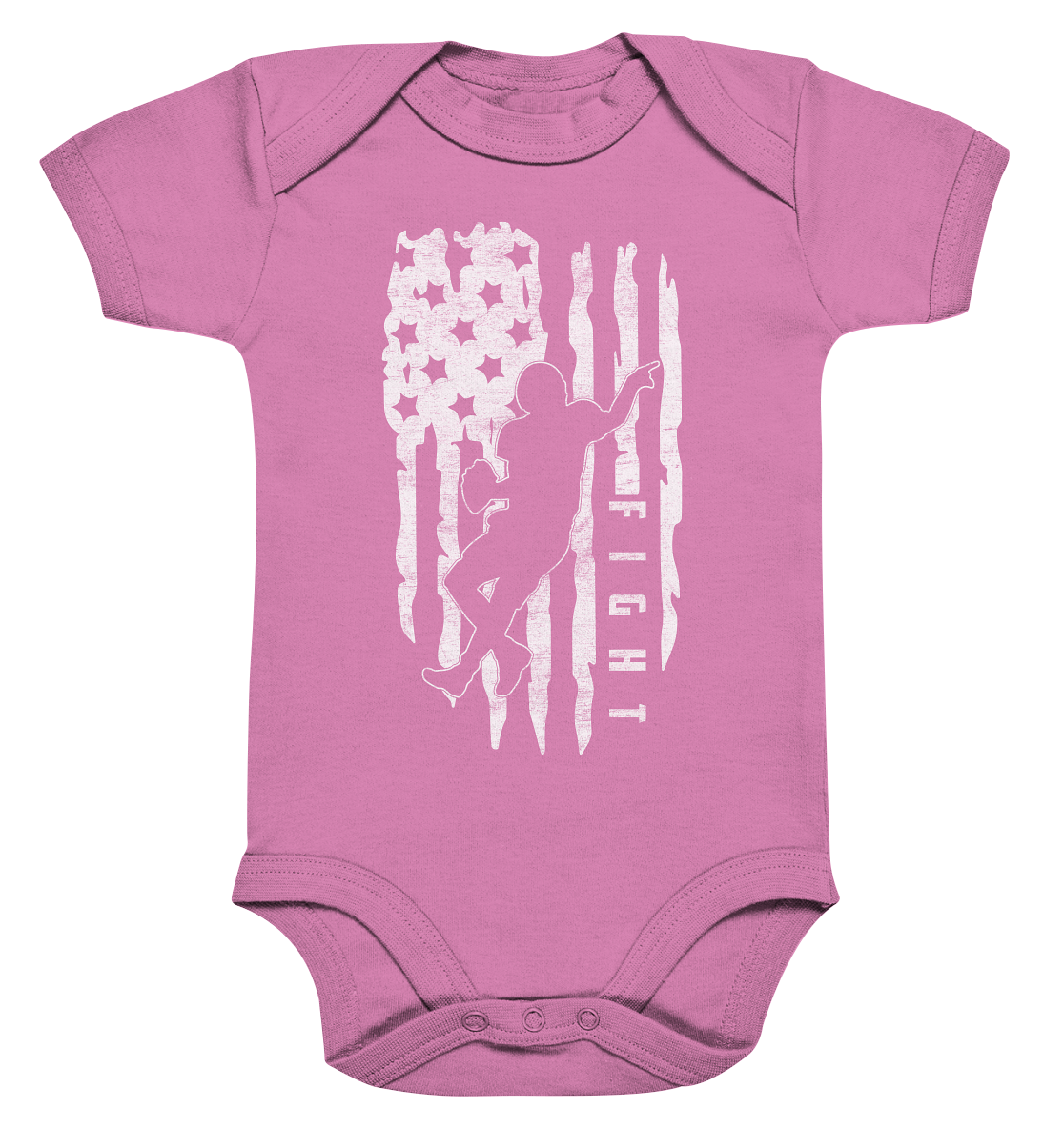 USA Flag Fight - Organic Baby Bodysuite