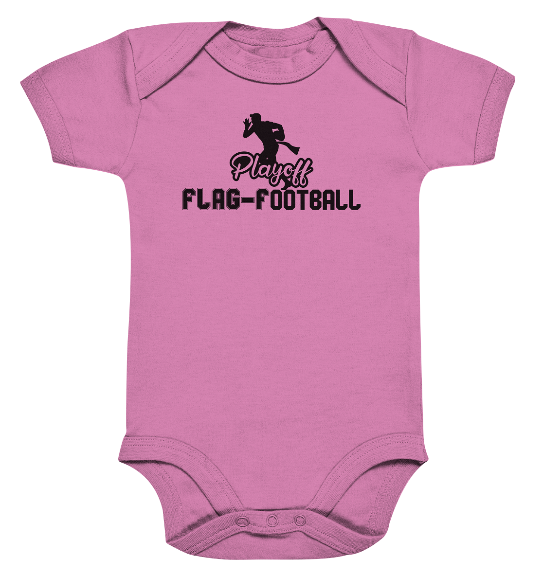 Playoff Flag Football Men Black - Organic Baby Bodysuit