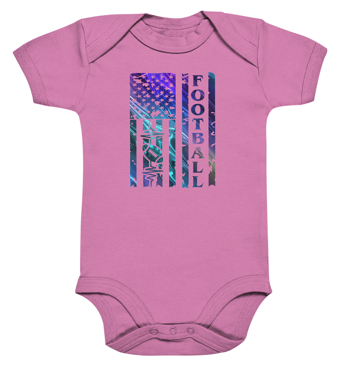 USA Football Flag  - Organic Baby Bodysuite